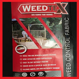 1m x 15m Weed Control Fabric / Garden Membrane 50g