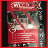 2m x 10m Weed Control Fabric / Garden Membrane 50g